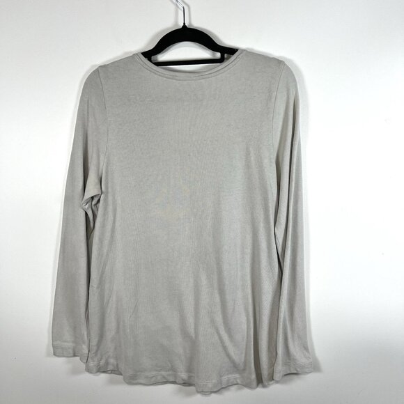 J Jill pure jill Soft Touch Cotton Blue Top Size Medium Lagenlook Flowy Coastal - Picture 8 of 10